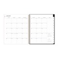 Notebooks & Pads | Blue Sky 110216 10 in. x 8 in. 12-Month (Jan-Dec 2026) Baccara Dark Monthly Planner - Gray/Black/Gold Cover image number 2