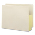 File Folders | Smead 75164 3.5 in. Expansion Letter Size End Tab File Pockets with Tear Resistant Gussets - Manila (10/Box) image number 0
