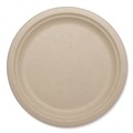 Bowls and Plates | World Centric PL-SC-U10-LFP 10.1 in. Diameter Paper Fiber Plates - Natural (800/Carton) image number 0