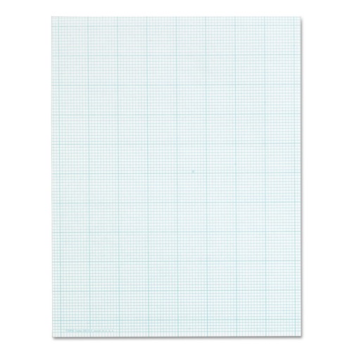 Notebooks & Pads | TOPS 35101 8.5 in. x 11 in. (10 sq/in., 1 sq/in.) Cross Section Quadrille Rule Pads - White (50 Sheets/Pad) image number 0