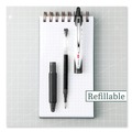 Pens | Pilot 26106 VBall RT Extra-Fine 0.5 millimeter Retractable Liquid Ink Rollerball Pen - Black Ink/Black/White Barrel (1-Dozen) image number 3