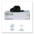 Disposable Gloves | Boardwalk 396XXLBXA 396 Series 9.5 in. Long 4.4 mil. Thick Powder-Free Disposable General-Purpose Nitrile Gloves - XX-Large Black (100/Box) image number 5