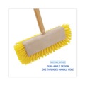 Just Launched | Boardwalk BWK3410 10 in. Brush Yellow Polypropylene Bristles Dual-Surface Scrub Brush image number 2