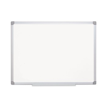 MasterVision MA2707790 Gold Ultra 48 in. x 72 in. Aluminum Frame Magnetic Earth Dry Erase Board - White/Silver
