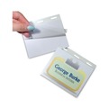 Laminating Supplies | C-Line 92843 3 in. x 4 in. Self-Laminating Magnetic Style Name Badge Holder Kit - Clear (20/Box) image number 4
