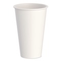 Cups and Lids | SOLO DWTG16W Thermoguard 16 oz Sustainable Forest Print Insulated Paper Hot Cups - White (600/Carton) image number 1