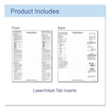 Sheet Protectors | C-Line 05550 2 in. 11 x 8.5 Sheet Protectors with Index Tabs - Assorted Color Tabs (5/Set) image number 3