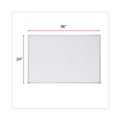 White Boards | Universal UNV43623 36 in. x 24 in. Melamine Dry Erase Board with Anodized Aluminum Frame - White Surface image number 2