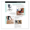 Office Chair Mats | ES Robbins 120123 45 x 53 EverLife Light Use Rectangular Chair Mat with Lip for Flat to Low Pile Carpet - Clear image number 3