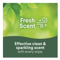 Hand Wipes | Clorox 01593 7 in. x 8 in. 1-Ply Disinfecting Wipes - Fresh Scent, White (35/Canister) image number 5