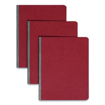 Smead 81751 8.5 in. x 11 in. 3 in. Capacity Two-Piece Prong Fastener Pressboard Report Cover - Red
