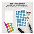 Back to School Sale | Avery 05796 0.25 in. Diameter Handwrite-Only Self-Adhesive "See Through" Removable Round Color Dots - Assorted (216/Sheet, 4 Sheets/Pack) image number 3
