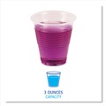 Just Launched | Boardwalk BWKTRANSCUP3CT 3 oz. Polypropylene Plastic Cold Cups - Translucent (125/Bag, 20 Bags/Carton) image number 4