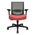 Office Chairs | HON HONCMZ1ACU67 16.5 in. to 21 in. Seat Height Supports Up to 275 lbs. Convergence Mid-Back Task Chair with Swivel-Tilt - Red Seat, Black Back/Base image number 1
