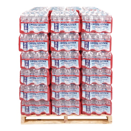 Beverages & Drink Mixes | Crystal Geyser 24514 7 16.9 oz. Bottle Alpine Spring Water (1-Pallet) image number 0