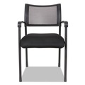  | Alera ALEEK43ME10B Eikon Series 20.86 in. x 24.01 in. x 33.07 in. Stacking Mesh Guest Chair - Black (2/Carton) image number 4