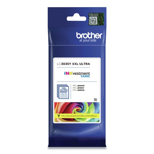 Ink & Toner | Brother LC3035Y 5000 Page-Yield INKvestment Ultra High-Yield Ink - Yellow image number 0
