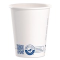 Cups and Lids | SOLO 370RC-PLANET Recycled Content PCF Paper Hot Cups ProPlanet Seal 10 oz White/Blue (1000/Carton) image number 1
