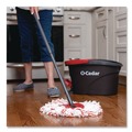 Mops | O-Cedar 170500CT EZWring Patented Microfiber Deep Clean Refill - Red/White (4/Carton) image number 7