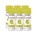 Painting | Rust-Oleum 342571 Specialty Fluorescent Spray Paint, Flat Fluorescent Yellow, 11 oz Aerosol Can, 6/Carton image number 0