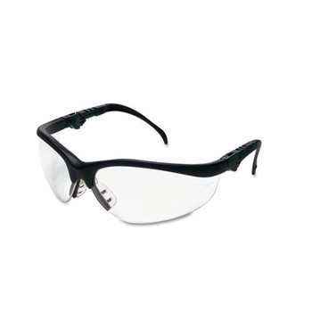 MCR Safety KD310 Klondike Plus Safety Glasses - Black Frame/Clear Lens