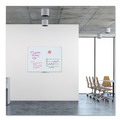 White Boards | U Brands 121U00-01 47 x 35 Glass Dry Erase Board - White Surface image number 1