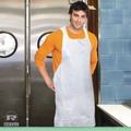 Food Service | AmerCareRoyal DA2846 28 in. x 46 in. Poly Apron - One Size Fits All, White (1000/Carton) image number 1