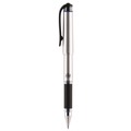 Pens | uni-ball 65801 207 Impact 1 mm Stick Gel Pen - Blue Ink/Silver/Black/Blue Barrel/Bold (1-Dozen) image number 3