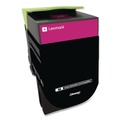 Ink & Toner | Lexmark 80C1HM0 Return Program 3,000 Page-Yield High-Yield Toner - Magenta image number 1