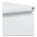 Office Filing Cabinets & Shelves | Alera ALEPBFFLG 14.96 in. x 19.29 in. x 27.75 in. 2 Legal/Letter-Size File Drawers Left or Right File Pedestal with Full-Length Pull - Light Gray image number 2