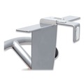 Wall Racks & Hooks | Alba PMMOUSPART Metal/Foam/ABS Hanger Shaped Partition Coat Hook - Silver/Black image number 2