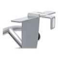 Wall Racks & Hooks | Alba PMMOUSPART Hanger Shaped Metal/Foam/ABS Partition Coat Hook - Silver/Black image number 2