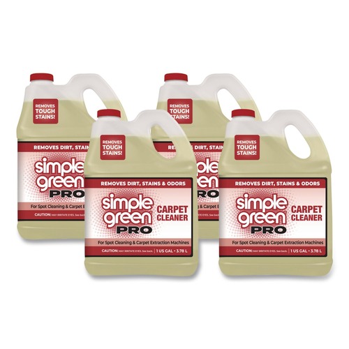 All-Purpose Cleaners | Simple Green 0510100406128 1 Gallon Pro Carpet Cleaner - Unscented (4/Carton) image number 0