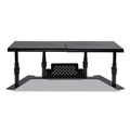 Office Electronics & Batteries | Allsop 31883 25.6 in. to 33.1 in. x 12.6 in. x 6.2 in. to 8.6 in. Supports 20 lbs. Shelf Metal Art Ergotwin Dual Monitor Stand - Black image number 1