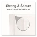 Just Launched | Cardinal 26300CB XtraLife ClearVue 11 in. x 8.5 in. Non-Stick Locking 3 Slant-D Ring Binder - White image number 4