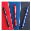 Pens | Paper Mate 2095454 Profile 1 mm Retractable Ballpoint Pen - Red Ink/Translucent Red Barrel/Medium (1-Dozen) image number 6