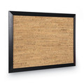 Bulletin Boards | MasterVision SF0422581012 24 in. x 18 in. Natural Cork Bulletin Board - Tan Surface/Black Wood Frame image number 2