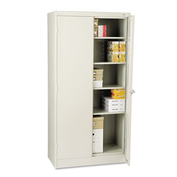  | Tennsco 1470-LGY 36 in. x 18 in. x 72 in. Unassembled High Standard Cabinet - Light Gray