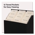 Dividers & Tabs | Smead 70227 Stadium File 10.5-in Expansion 12 Sections 1/3-Cut Tabs Letter Size Charcoal image number 3
