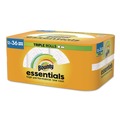 Paper Towels and Napkins | Bounty 80811697 Essentials Select-A-Size Kitchen Roll Paper Towels, 2-Ply, 5.9 x 11, White, 162 Sheets/Triple Roll, 12 Rolls/Carton image number 3