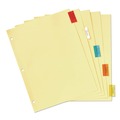 Back to School Sale | Office Essentials 11465 11 in. x 8.5 in. 5-Tab Plastic Insertable Dividers - Assorted Tabs (1-Set) image number 3