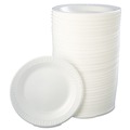  | Dart 10PWQR 10.25 in. Quiet Classic Laminated Foam Dinnerware Plate - White - (500/Carton) image number 0