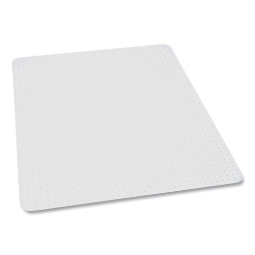 Office Chair Mats | ES Robbins 121821 36 in. x 44 in. EverLife Light Use Chair Mat for Flat Pile Carpet - Rectangular Clear image number 0