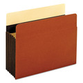 File Folders | Pendaflex C1534GHD 5.25 in. Expansion Letter Size Heavy-Duty File Pockets - Redrope (10/Box) image number 0