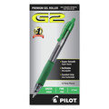 Pens | Pilot 31025 G2 Premium Fine 0.7 mm Retractable Gel Pen - Green Ink/Smoke/Green Barrel (1-Dozen) image number 2