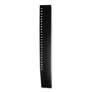  | LZB 25-9EX 25 Pocket Holds 9 in. Plastic Expandable Time Card Rack - Black