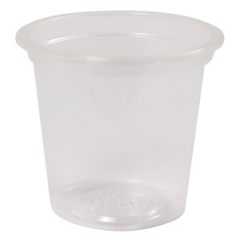 World Centric CPCS1SN PLA Clear Cold Cups 1 oz Plastic Clear 3000/Carton
