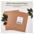 Labels | Avery 48464 3.33 in. x 4 in. EcoFriendly Mailing Labels for Inkjet/Laser Printers - White (6/Sheet, 100 Sheets/Box) image number 3