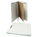 Back to School Sale | Universal UNV10272 6-Section 2-Divider Pressboard Classification Folders - Letter, Gray (10/Box) image number 4
