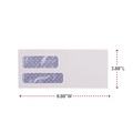 Just Launched | Universal UNV36301 3.88 in. x 8.88 in. #9 Commercial Flap Gummed Double Window Business Envelopes - White (500/Box) image number 6